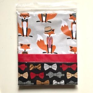 2 new Sew-your-own Pillowcase Kits - Dr. Who and Bow tie Fox